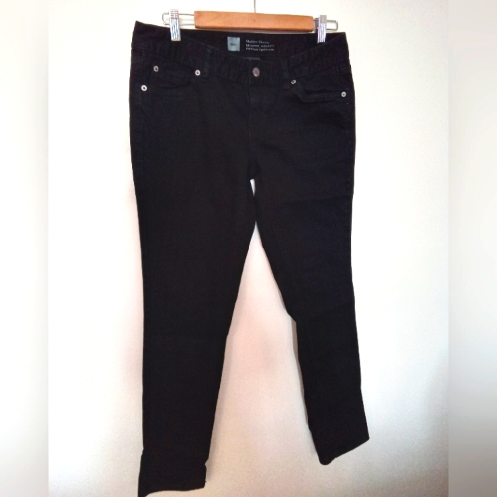 Massimo Women's Black Premium Denim Skinny Low Rise Jeans Size 6